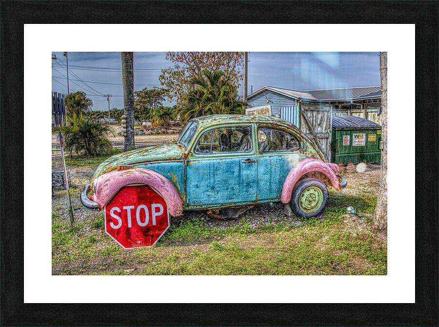 Stop sigh wheel....  Picture Frame print