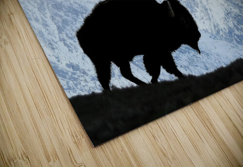 Buffalo in the winter Daniel L Friend puzzle
