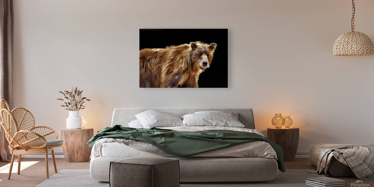 Portrait brown bear Reproduction