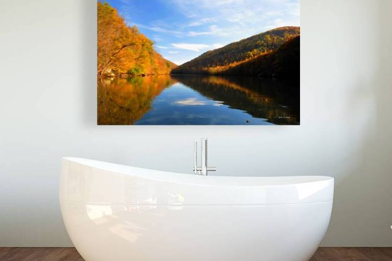 Head waters cheat lake in fall by Daniel L Friend