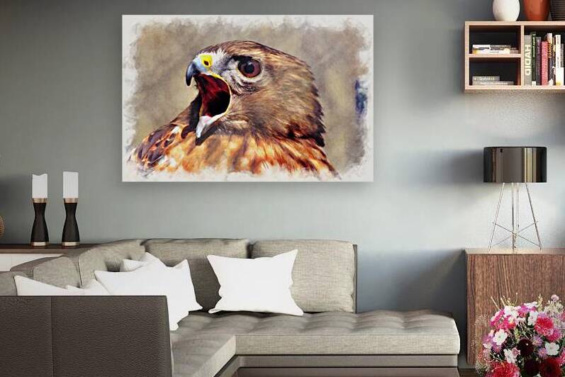 Mad prey bird of prey by Daniel L Friend