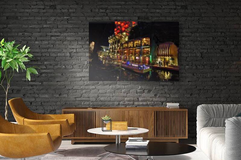 River Walk scene in night by Daniel L Friend