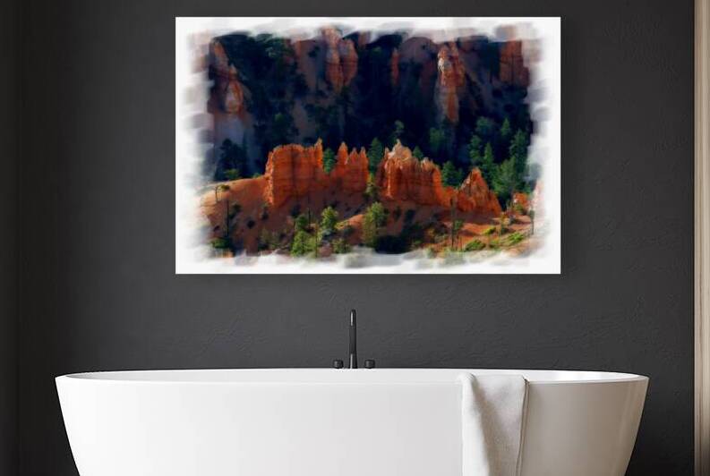 Rock formation view in Bryce National Park by Daniel L Friend