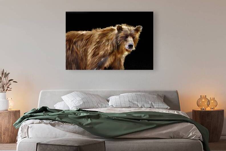 Portrait brown bear by Daniel L Friend