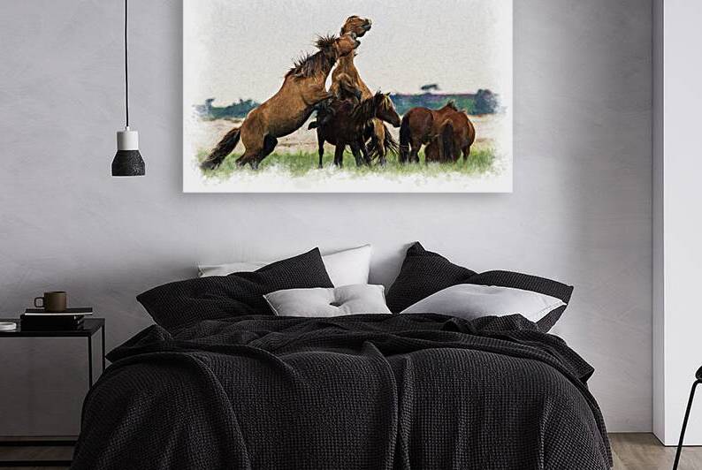 Wild Horses of the Rachel Carson Reserve by Daniel L Friend