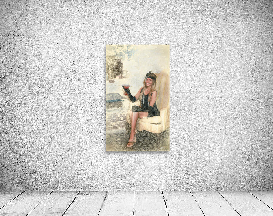 Hailie in a speakeasy bar roaring 20s Wall Preview