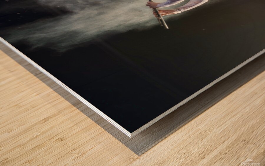 Photo shoot with Internationally acclaimed flutist Wood print