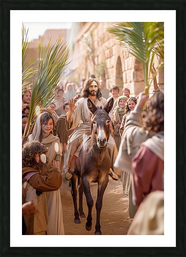 Christ Triumphant Entry Picture Frame print