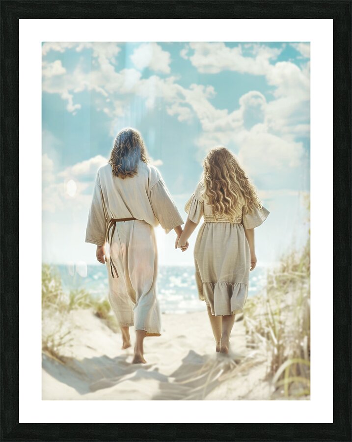 I Will Walk with Jesus Picture Frame print