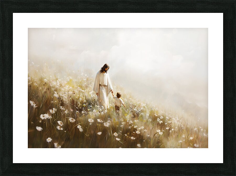 Gentle Savior  Picture Frame print