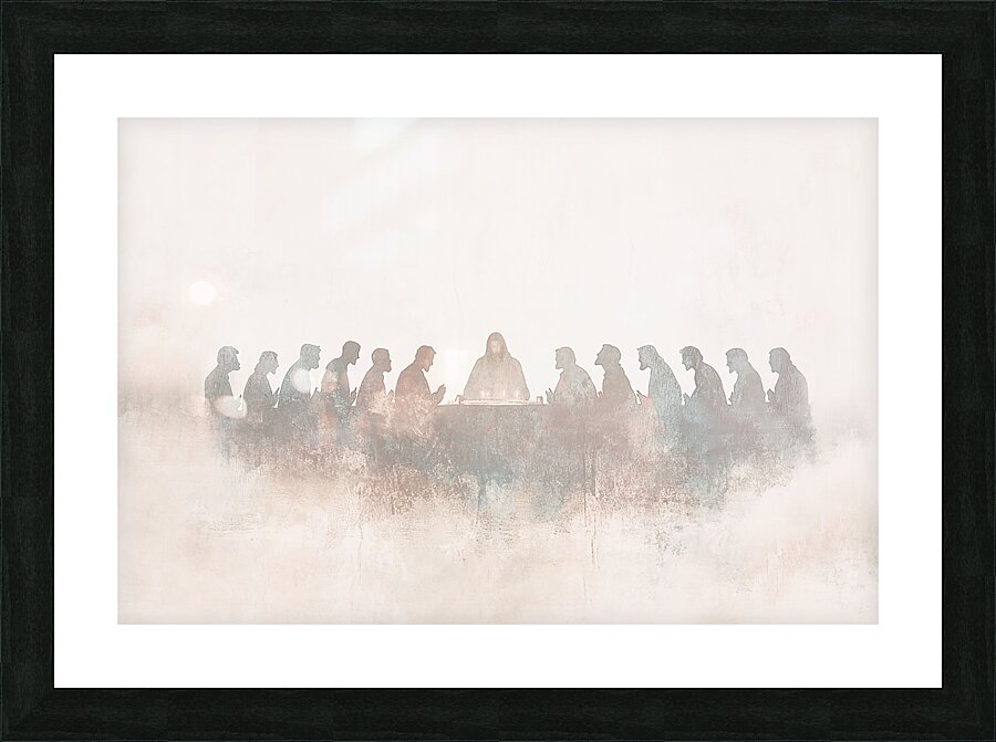 Last Supper - Minimalist Picture Frame print