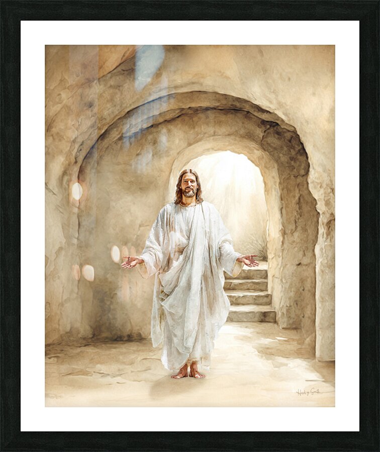 He Lives  Picture Frame print