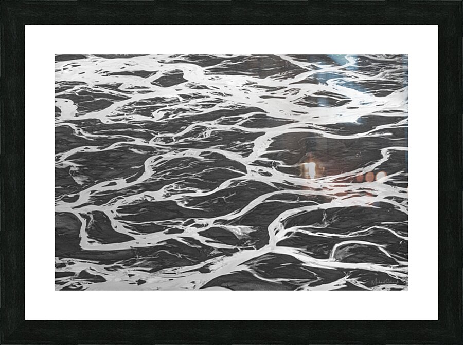 River Braids - BW16003 Picture Frame print