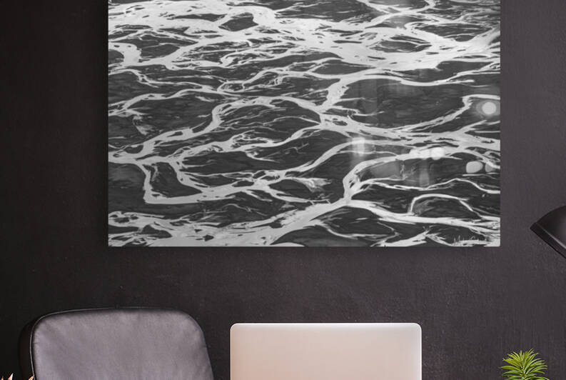 River Braids - BW16003 by MICHAEL SCHMIDT PHOTOGRAPHY