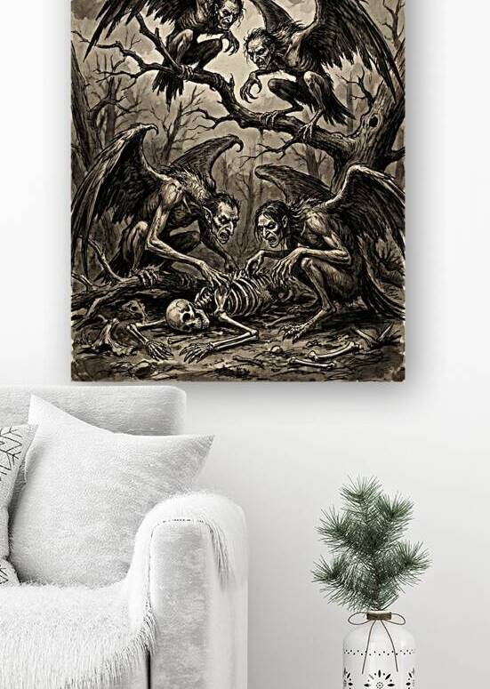 The Harpies Feast of Greek Myth by Titan Lore
