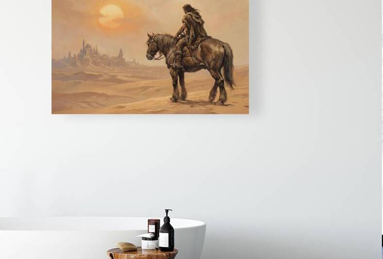 Lone Rider in the Desert by Titan Lore