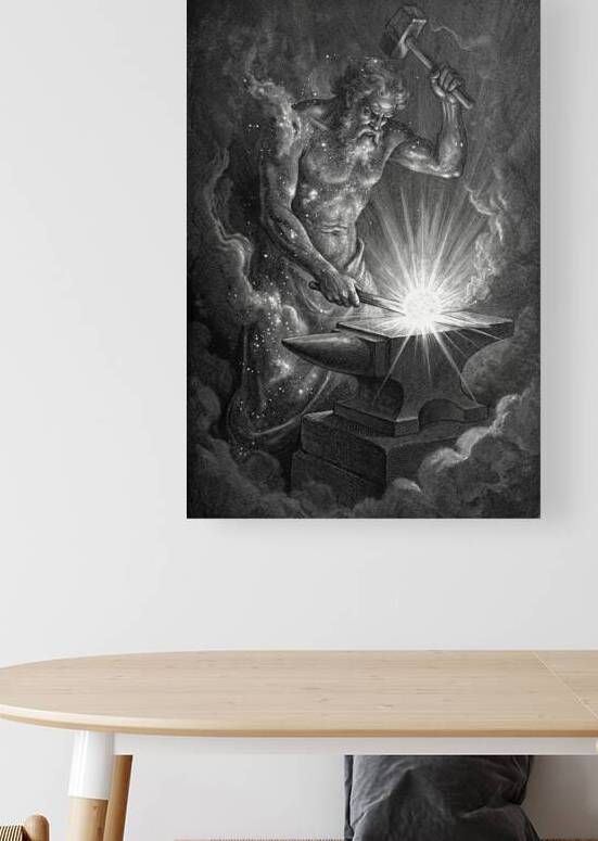Hephaestus Forging the Cosmic Stars by Titan Lore
