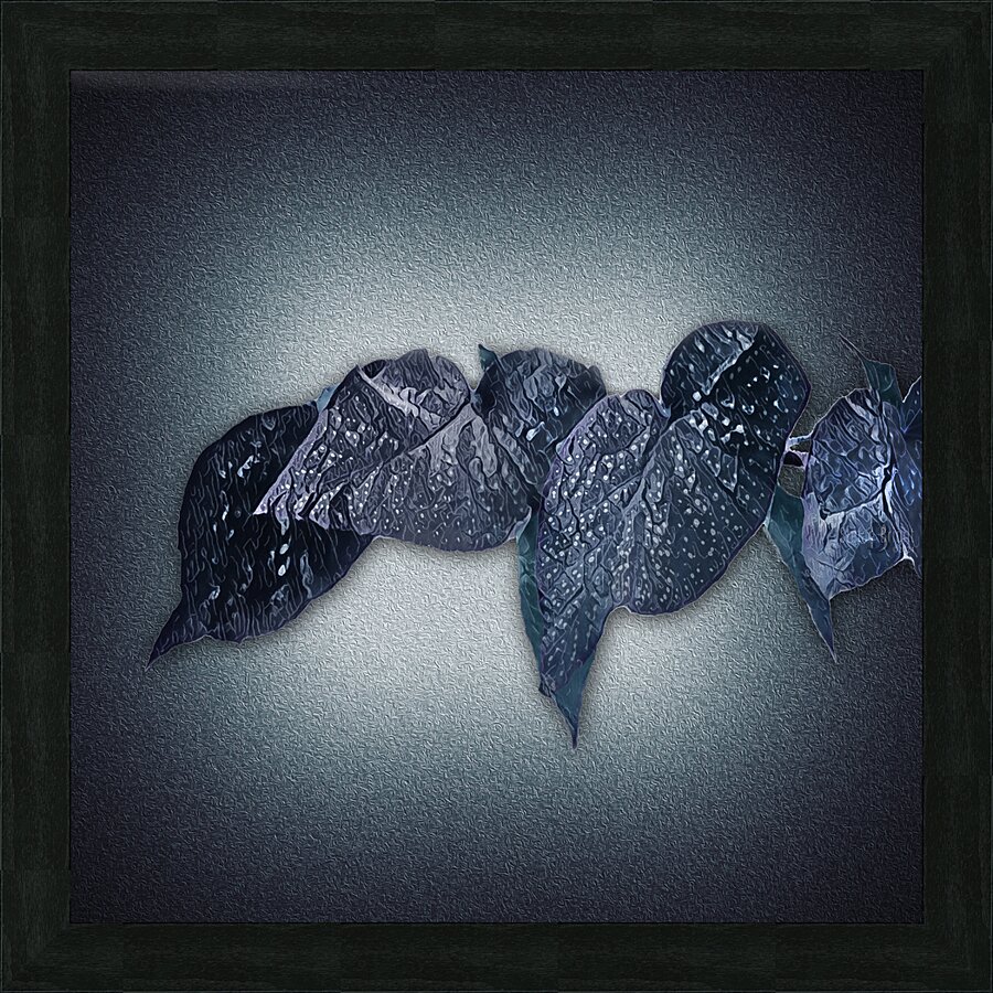 0803 Meditation In Winter Blues Picture Frame Printing