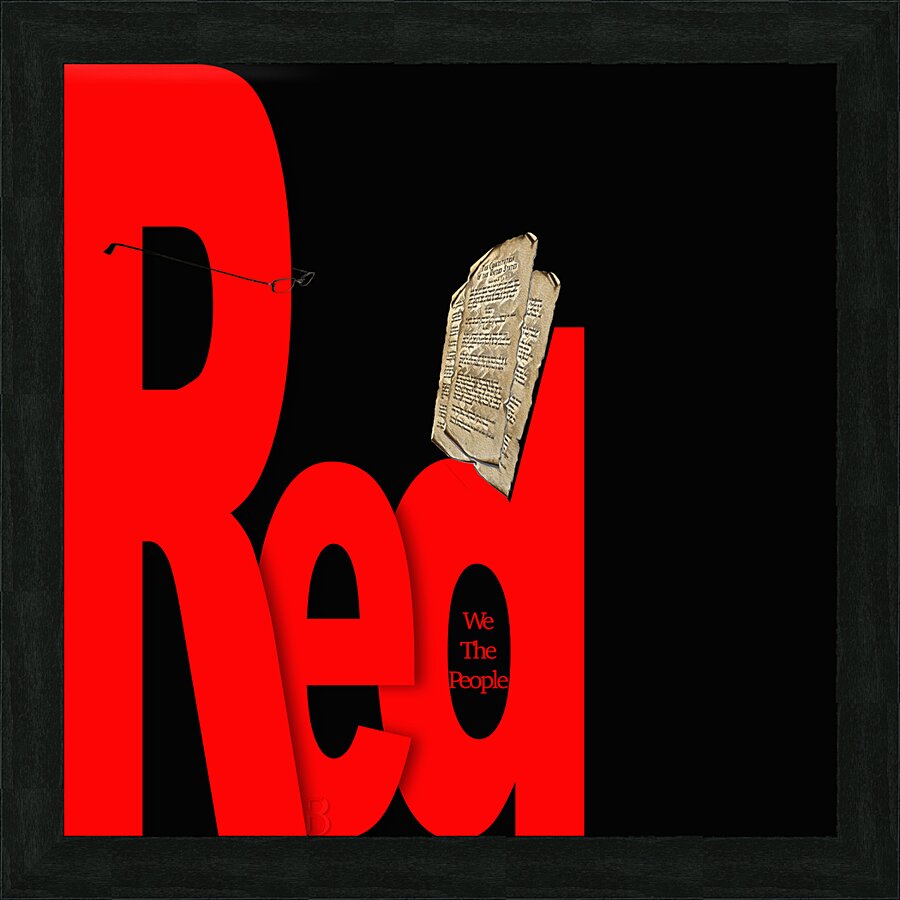 0841 Red Picture Frame Printing