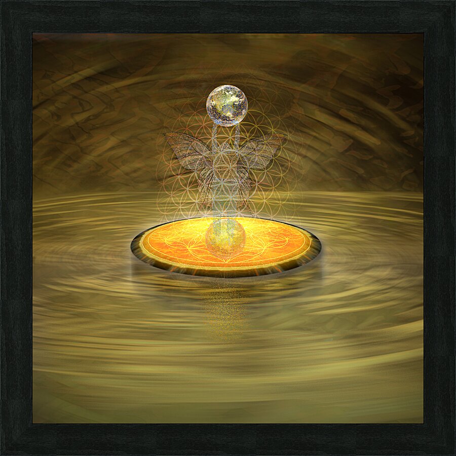 0761 Planet Alive. Picture Frame Printing