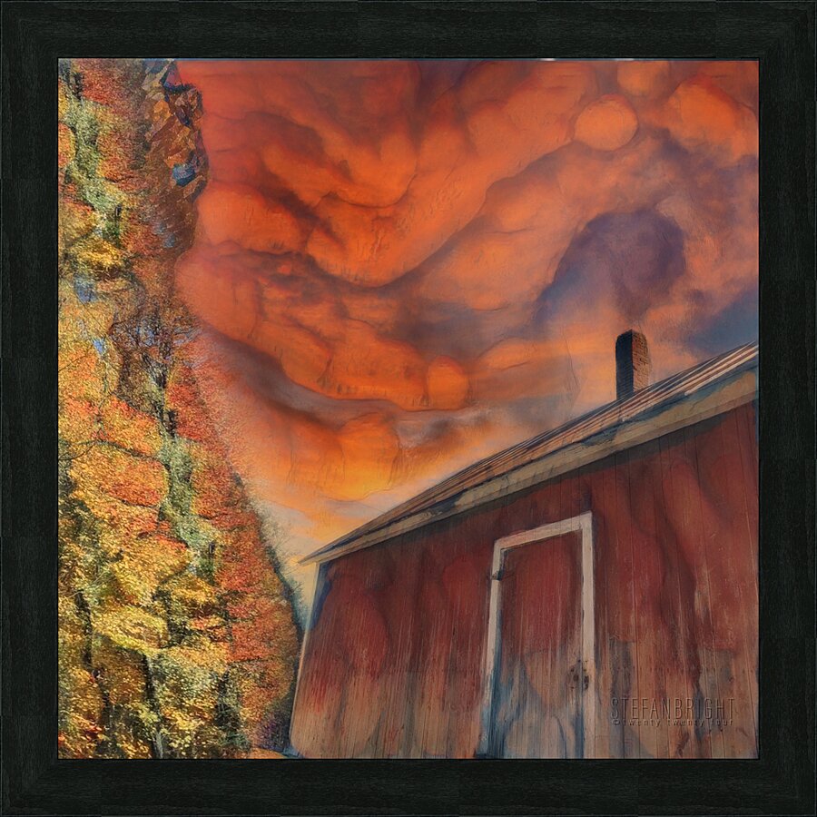 0950 Serpentine Fire Picture Frame Printing