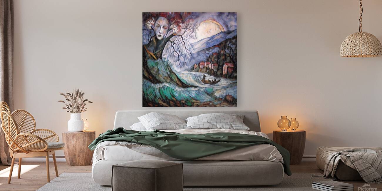 0880 Magic Village Down By The Sea Reproduction