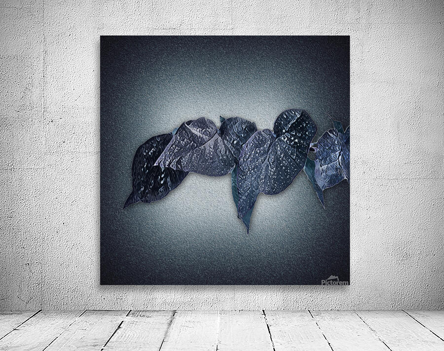 0803 Meditation In Winter Blues Wall Preview