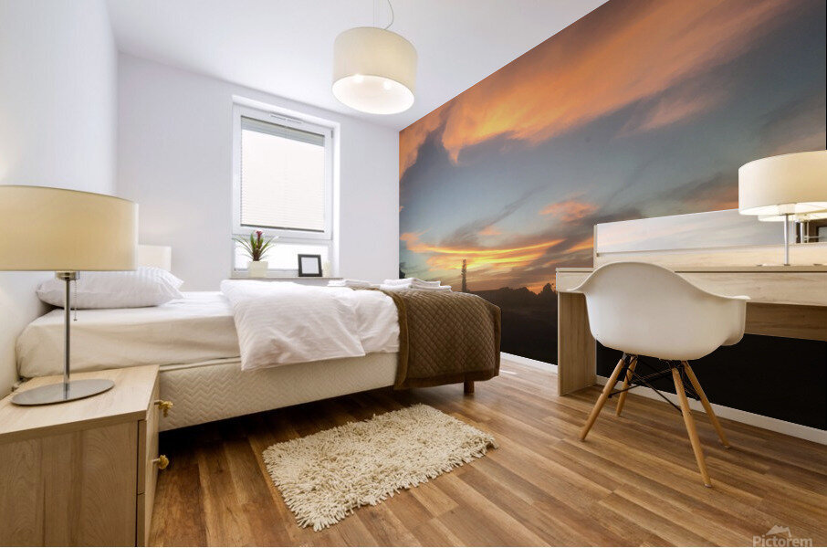 Starburst Clouds Mural print