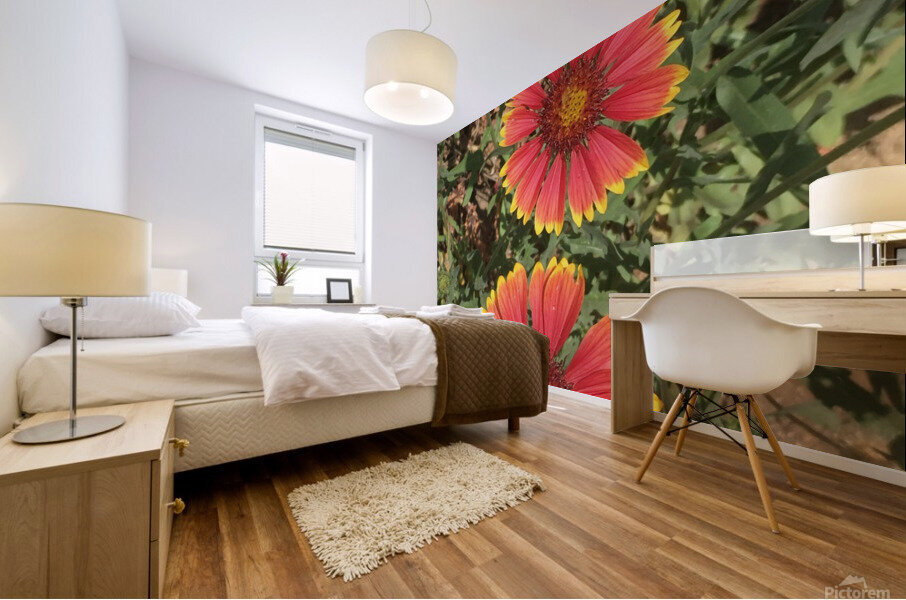 Orange blood  Mural print