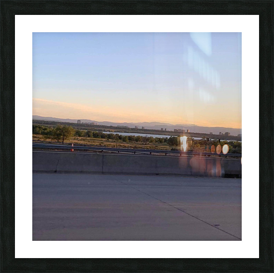Orange & Blue  Picture Frame print