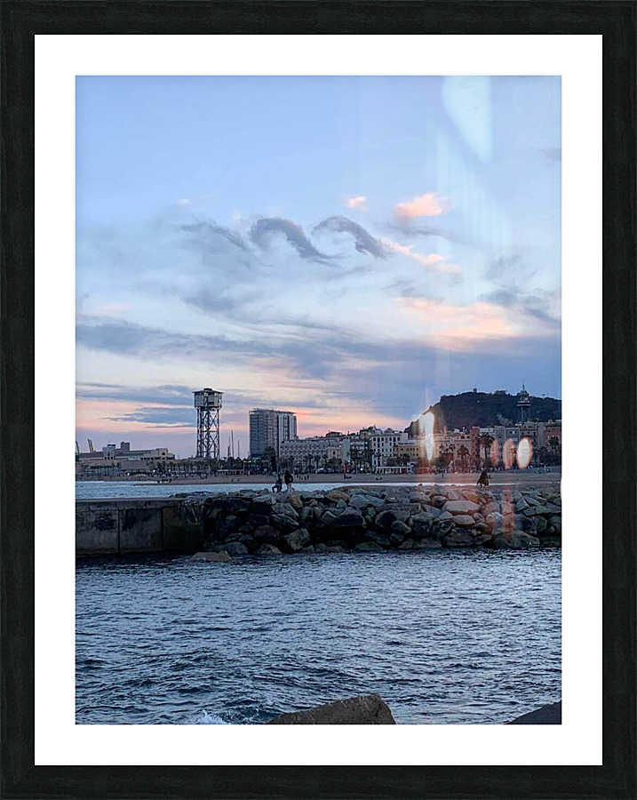 Waves in the sky  Picture Frame print