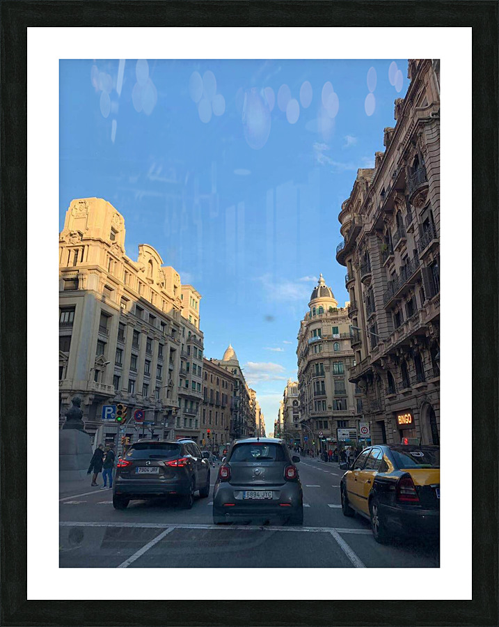 Through the City  Picture Frame print