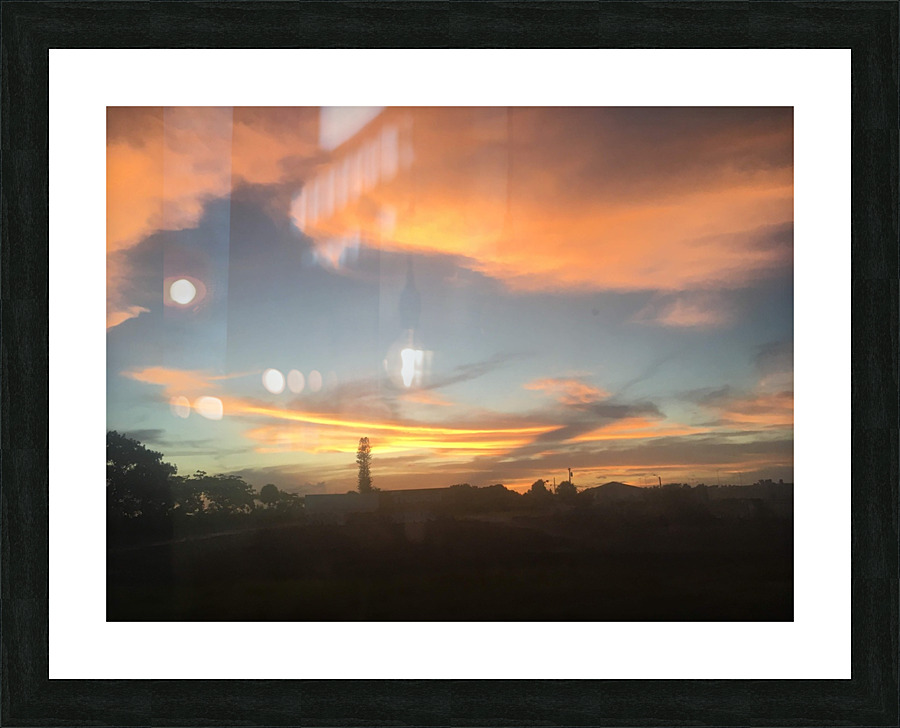 Starburst Clouds Picture Frame print