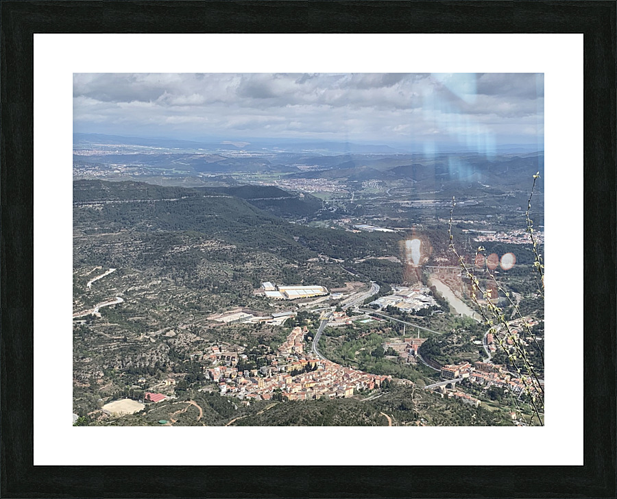 The view in Spain  Picture Frame print