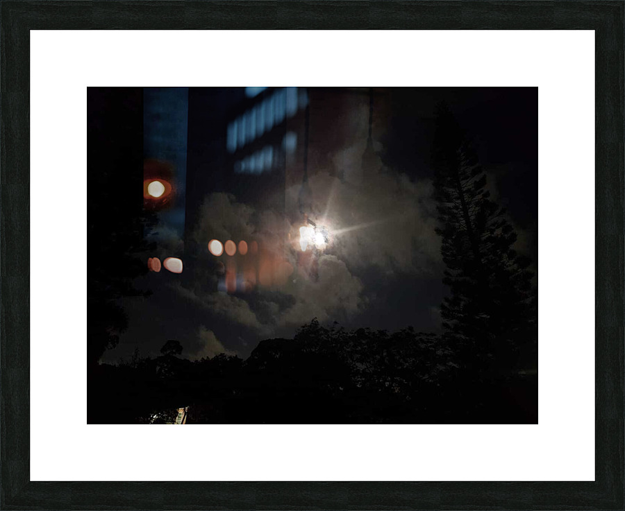 Aligning Moonlight  Picture Frame print