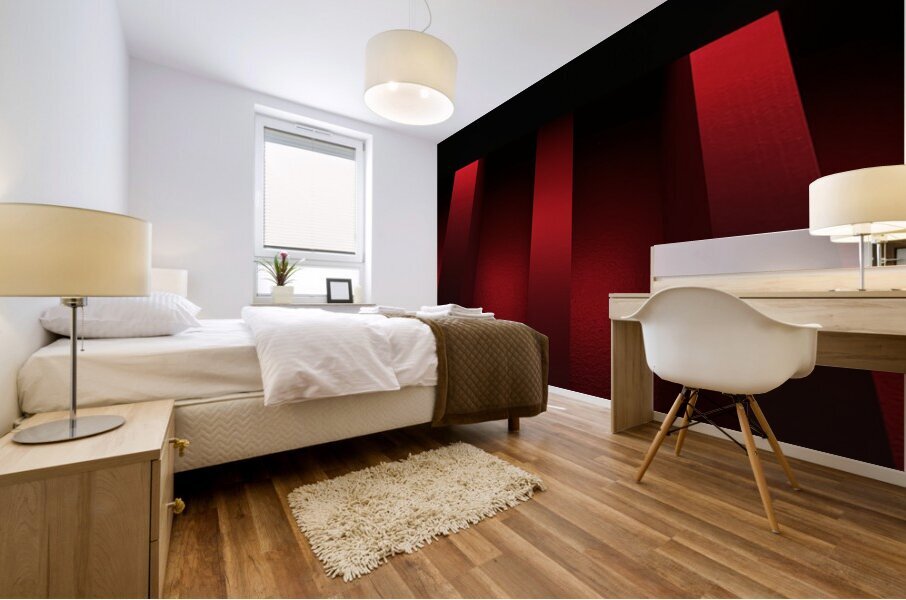 Red Mural print