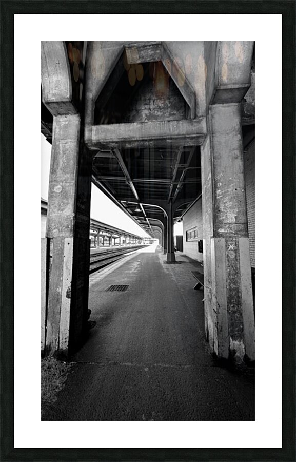 Rail Station Picture Frame print