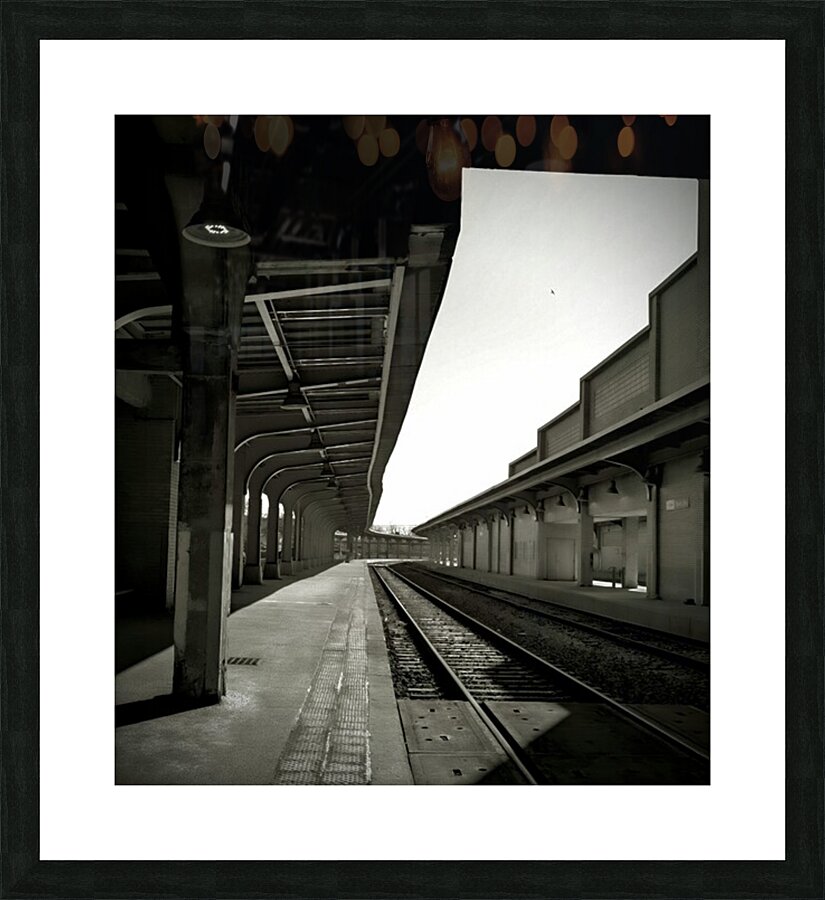 Rail Station Picture Frame print