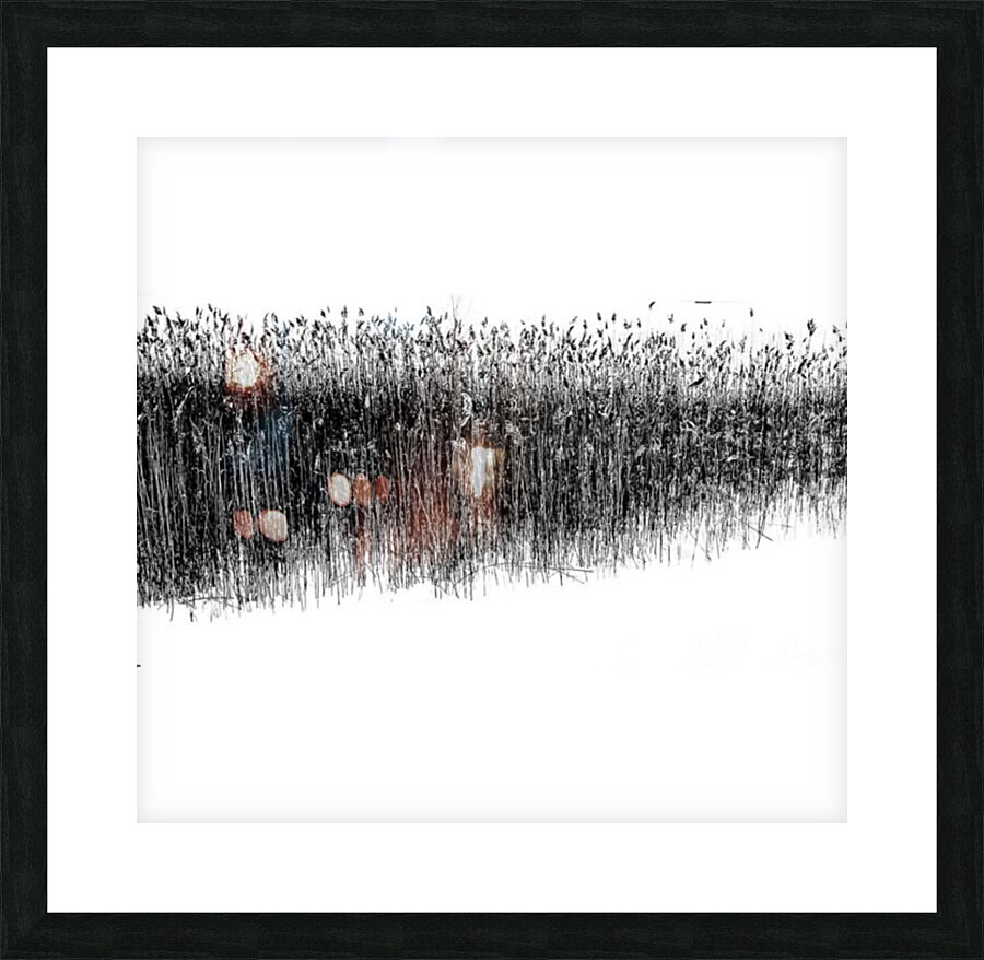 Winter Grass Picture Frame print