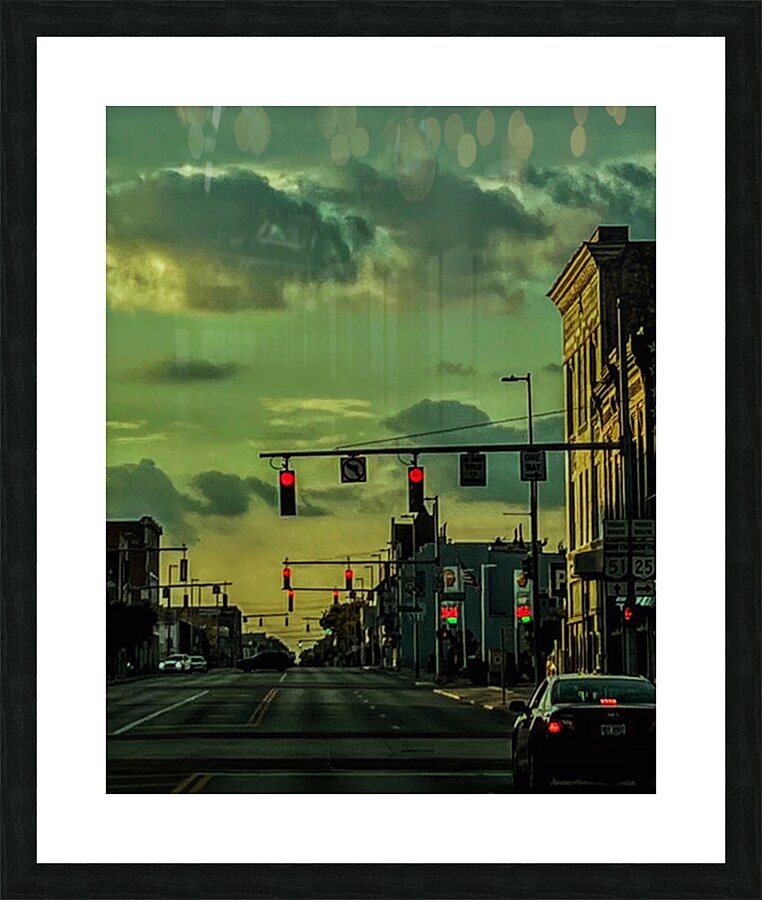 The Drive Home Picture Frame print
