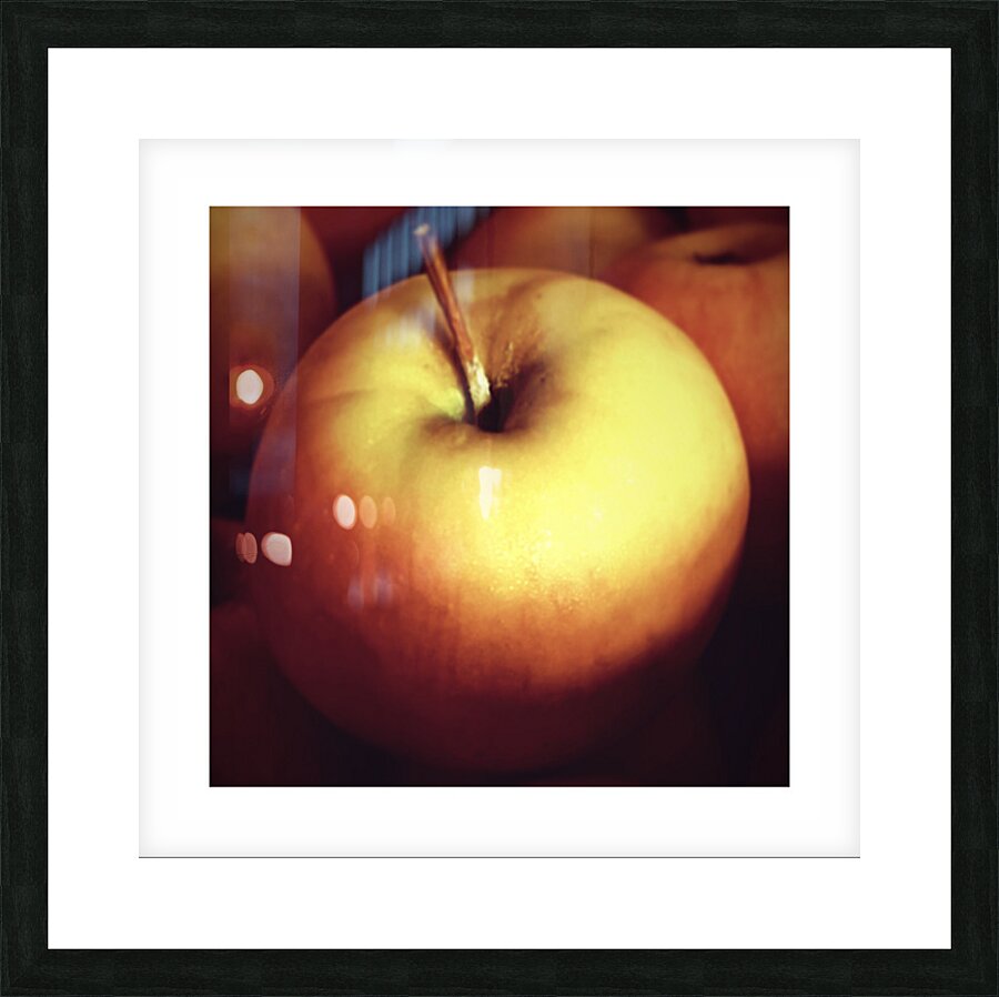Gold Apple Picture Frame print