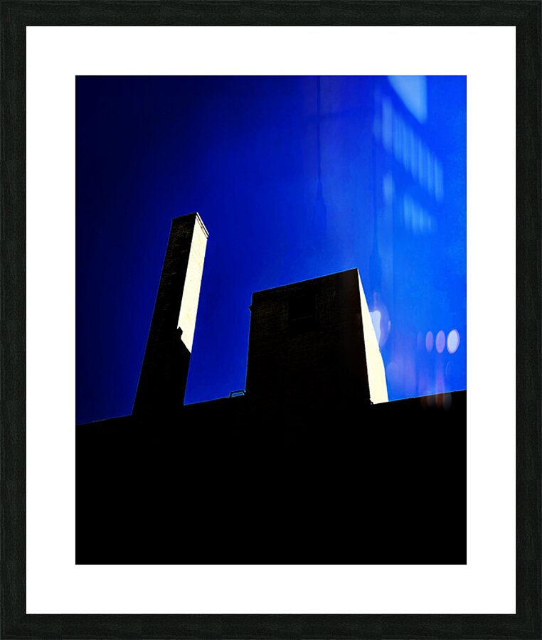 Black and Blue Picture Frame print