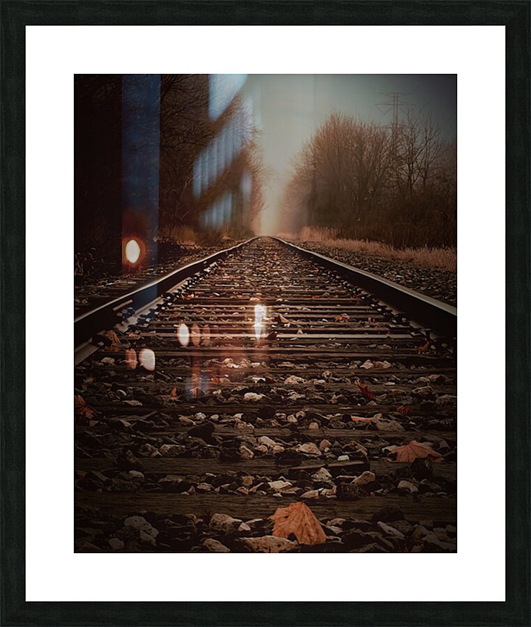 Autumn Rails Picture Frame print