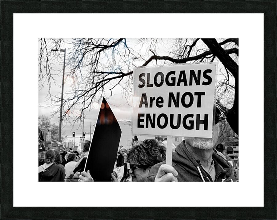 Protest Picture Frame print
