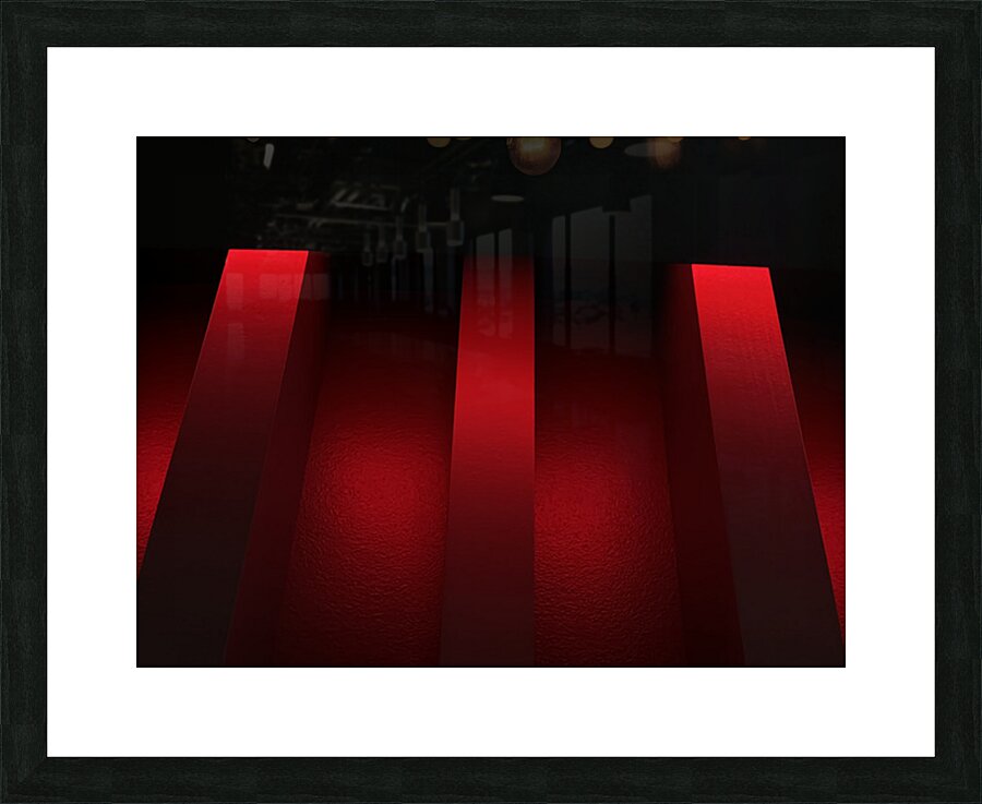 Red Picture Frame print