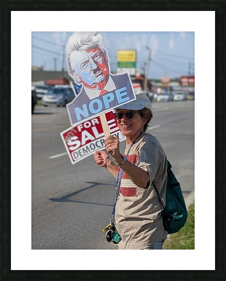 No Kings Protest  Picture Frame print