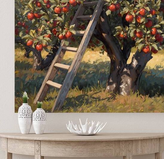 Harvest Ladder in the Orchard by DJILO