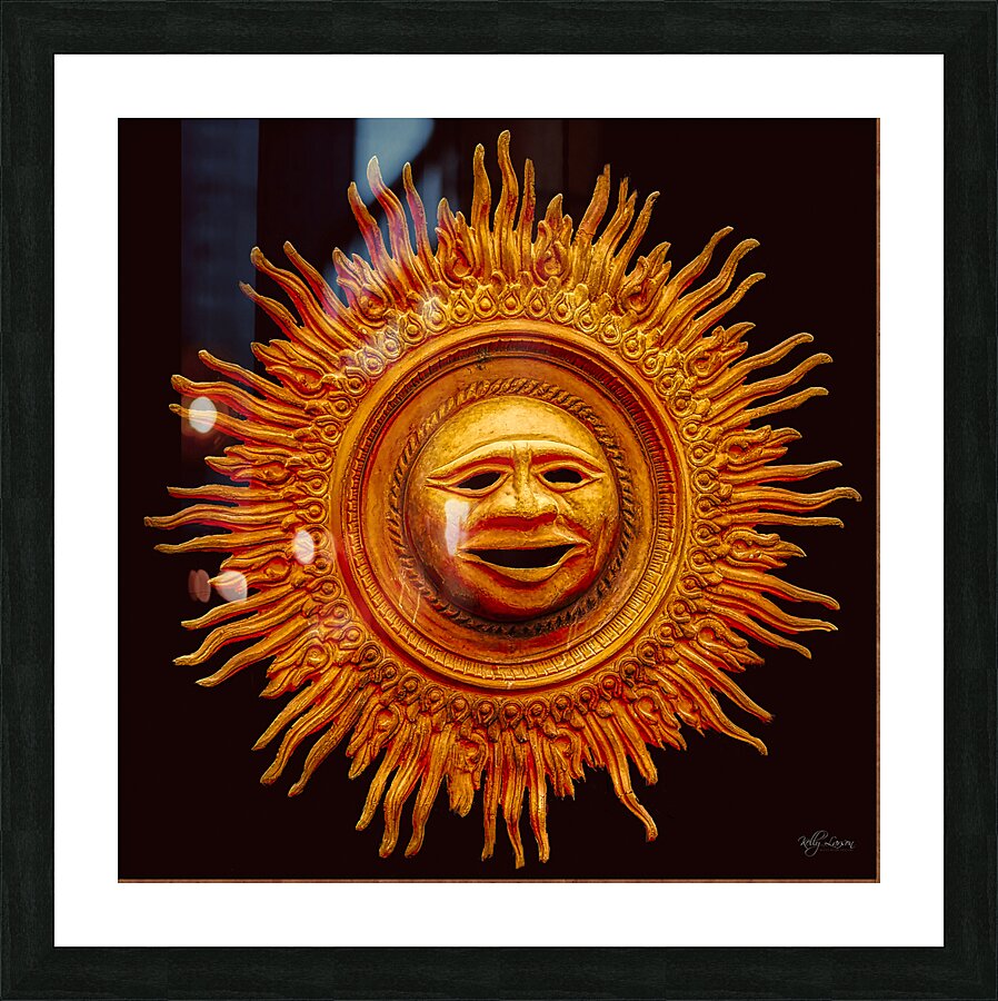 Aztec Sun Picture Frame print