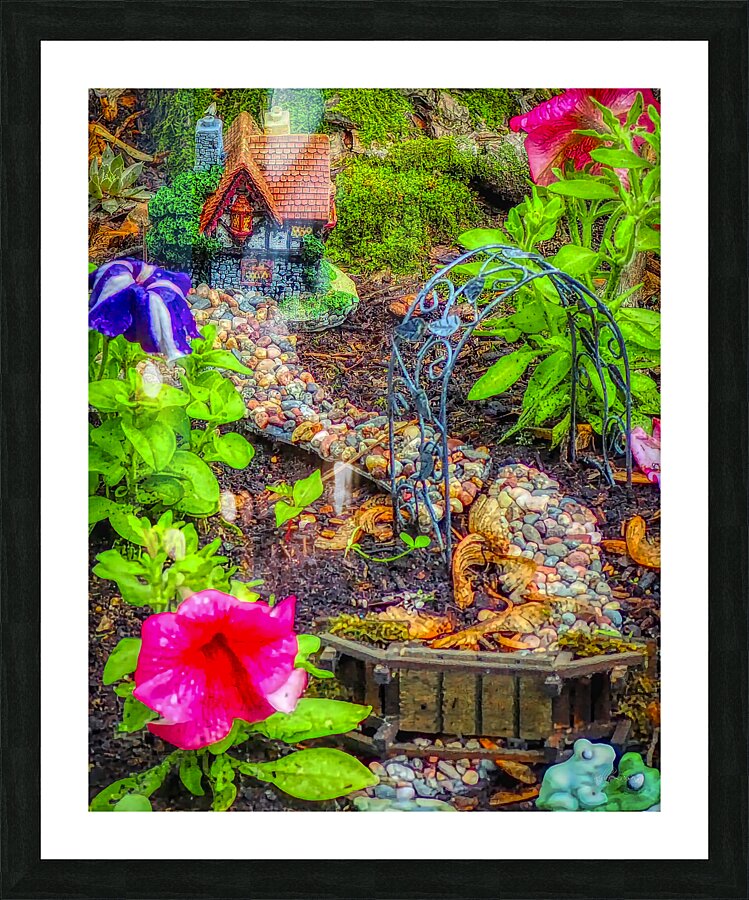 Fairy Garden Picture Frame print