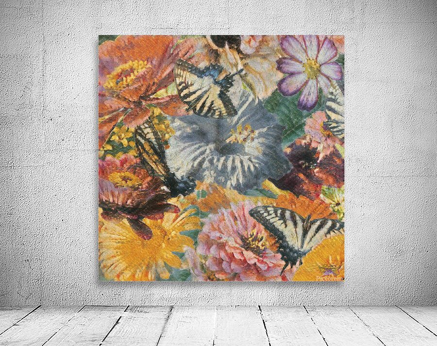 Flowers & Butterflies Wall Preview